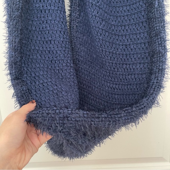 Navy Blue Infinity Scarf - Picture 5 of 7